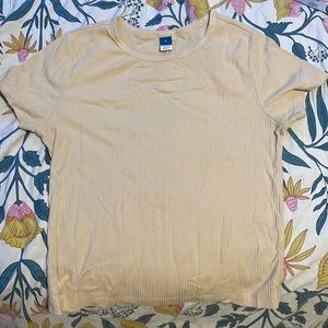tan color rubbed shirt